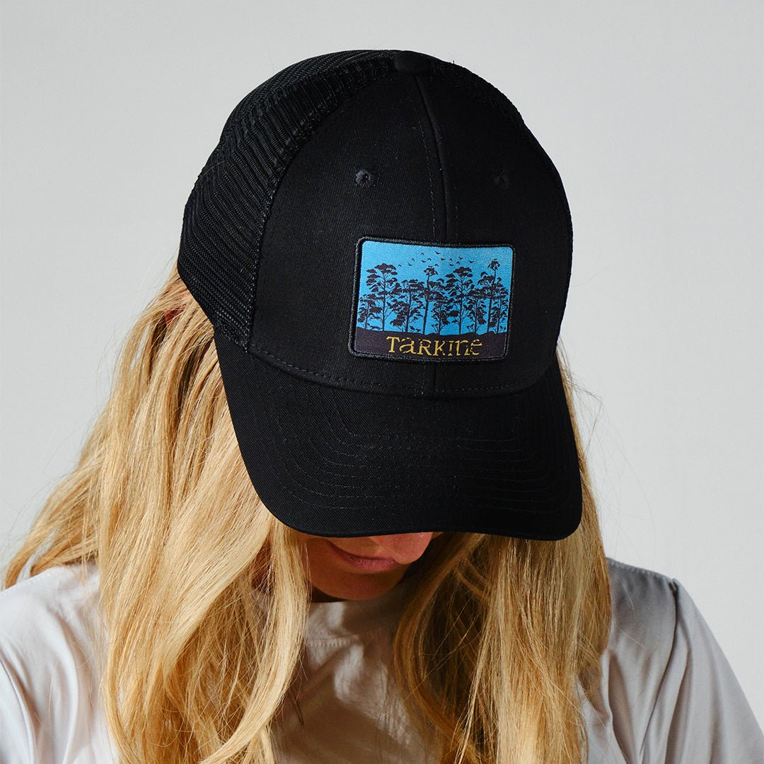 Women's Canopy Trucker Hat Black - Premium caps from TARKINE SPORT - Just $55! Shop now at TARKINE RUNNING